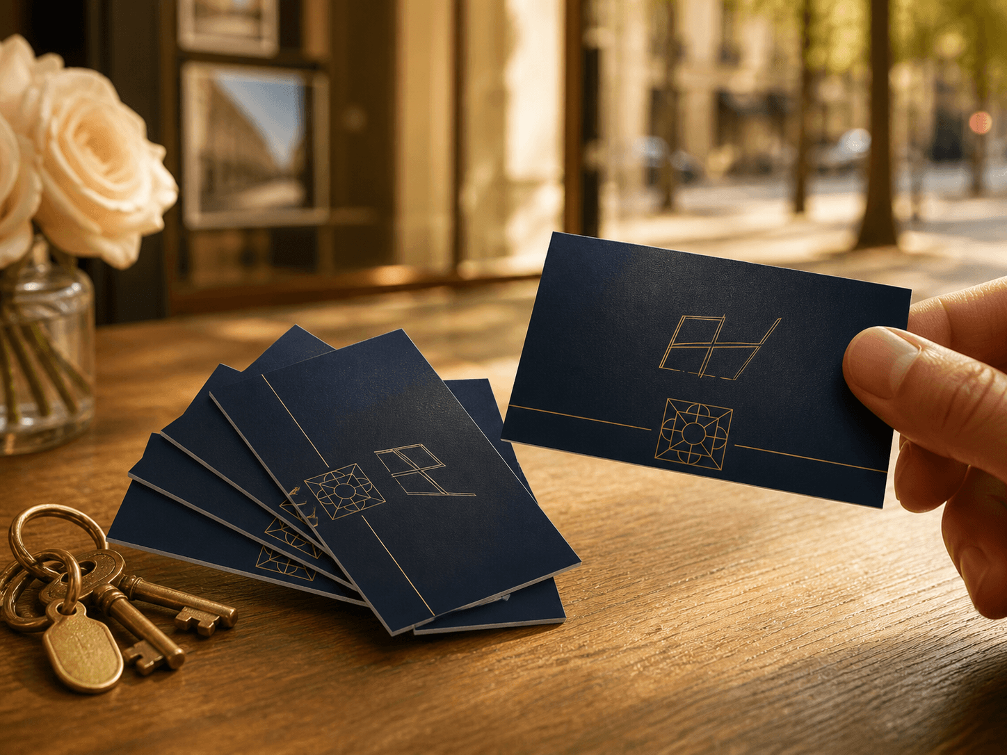 Cartes de visite premium pour agent immobilier