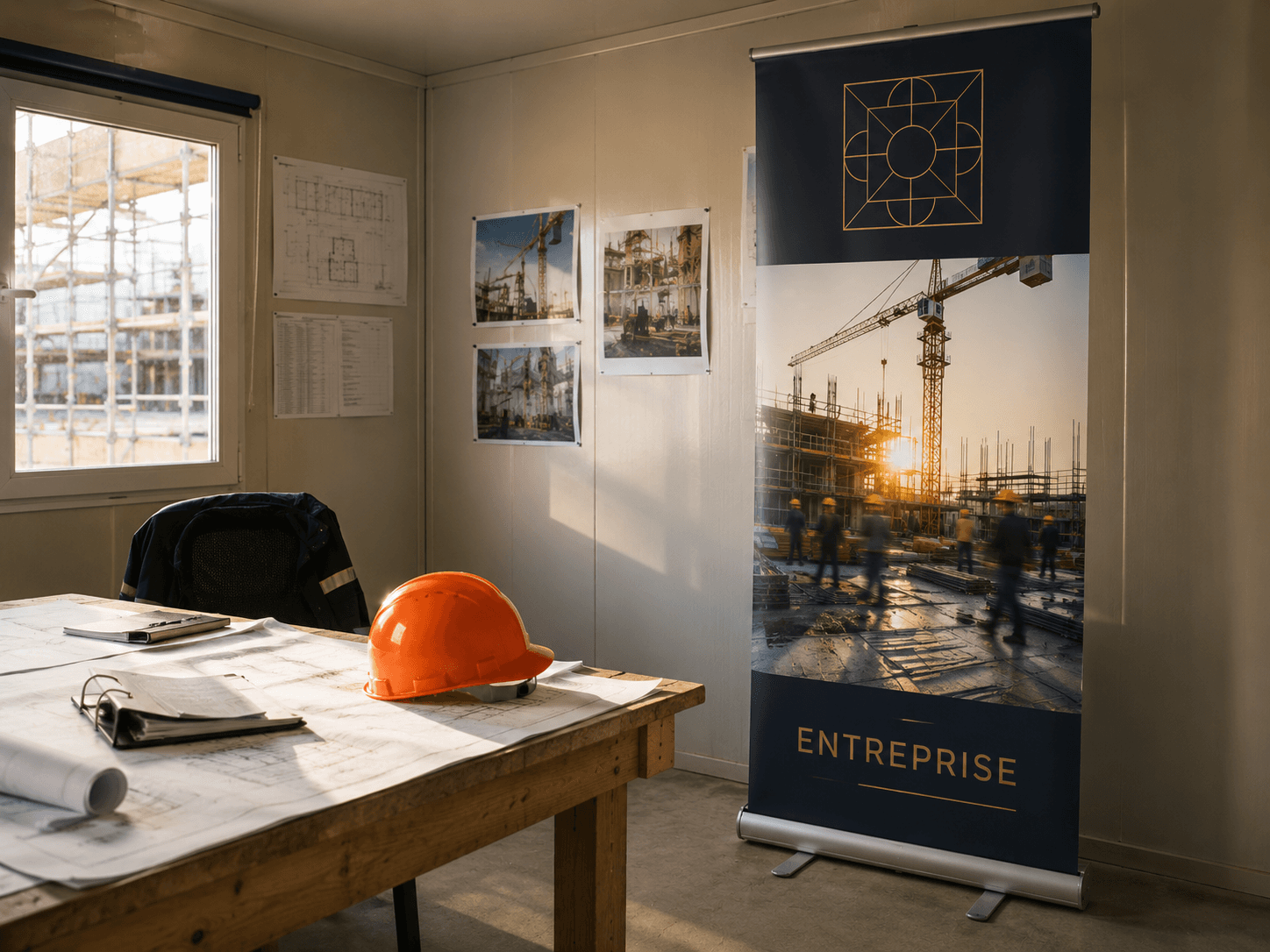 Kakémono chantier BTP