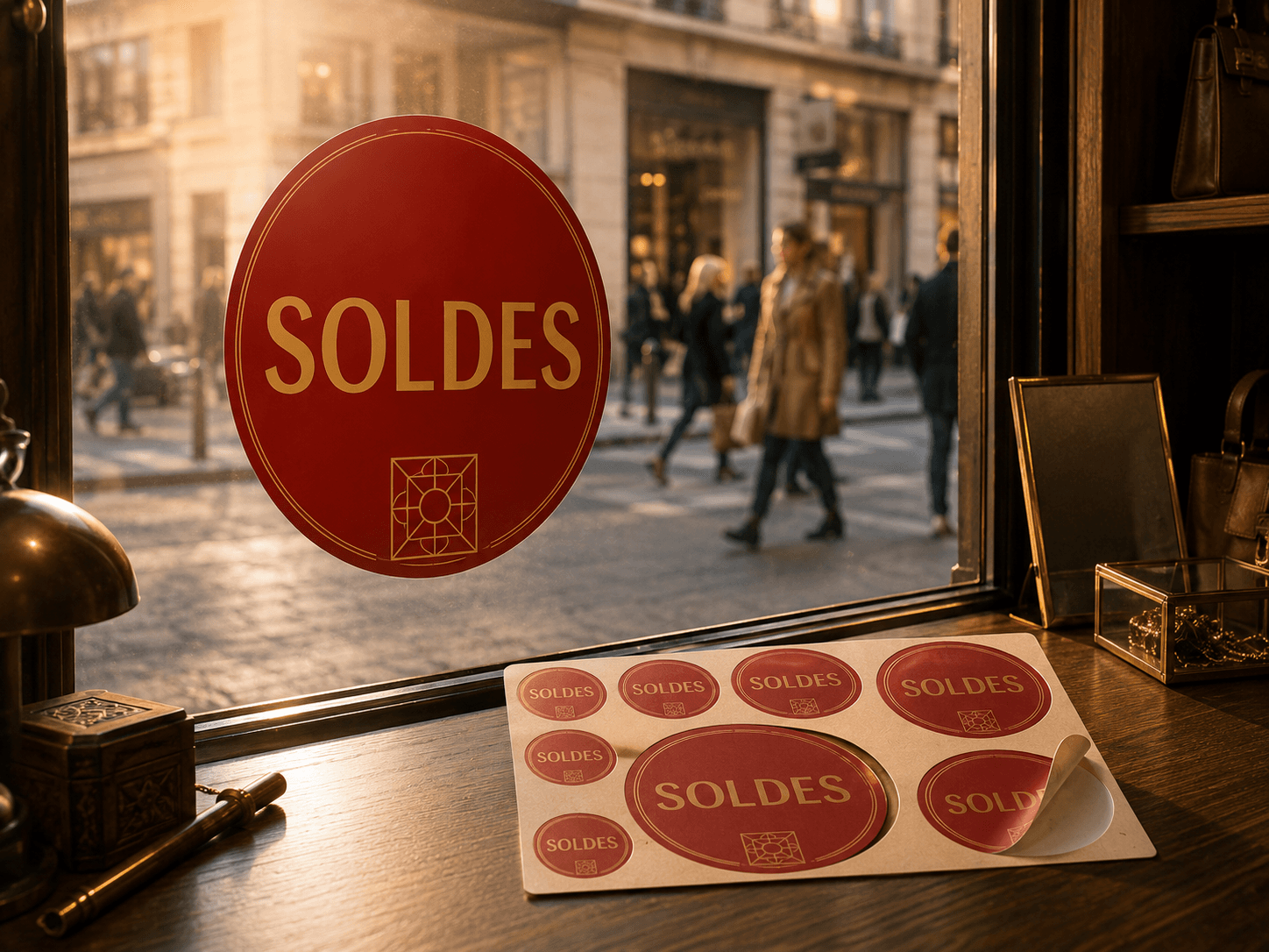 Stickers vitrine