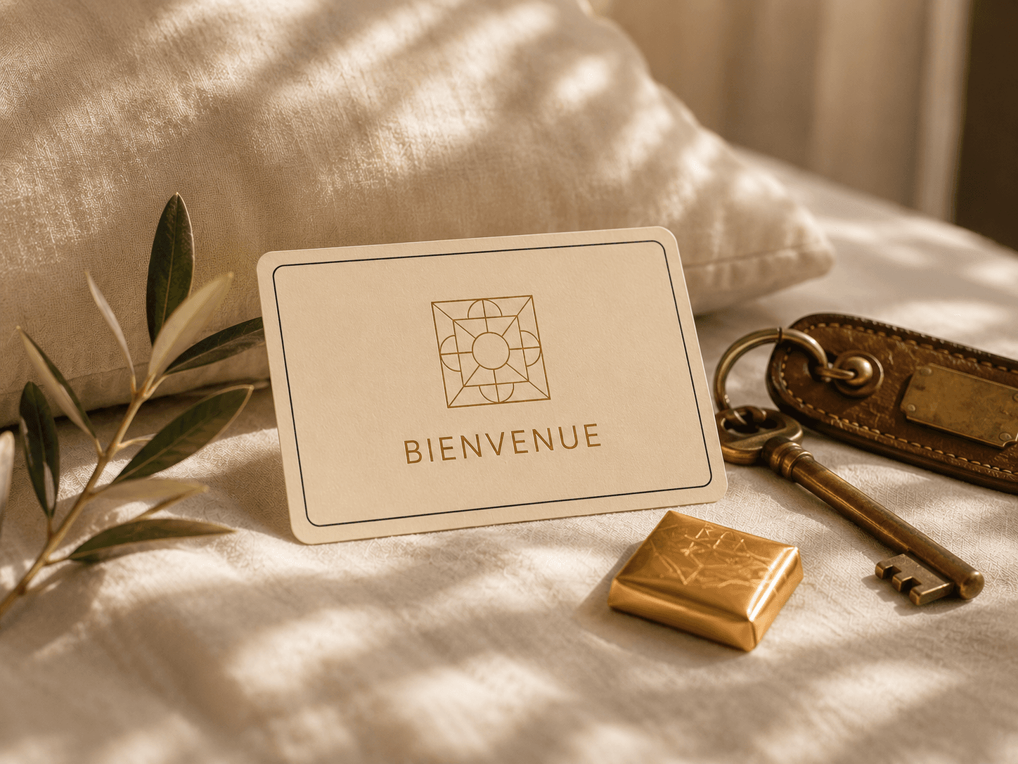 Carte de bienvenue hôtel