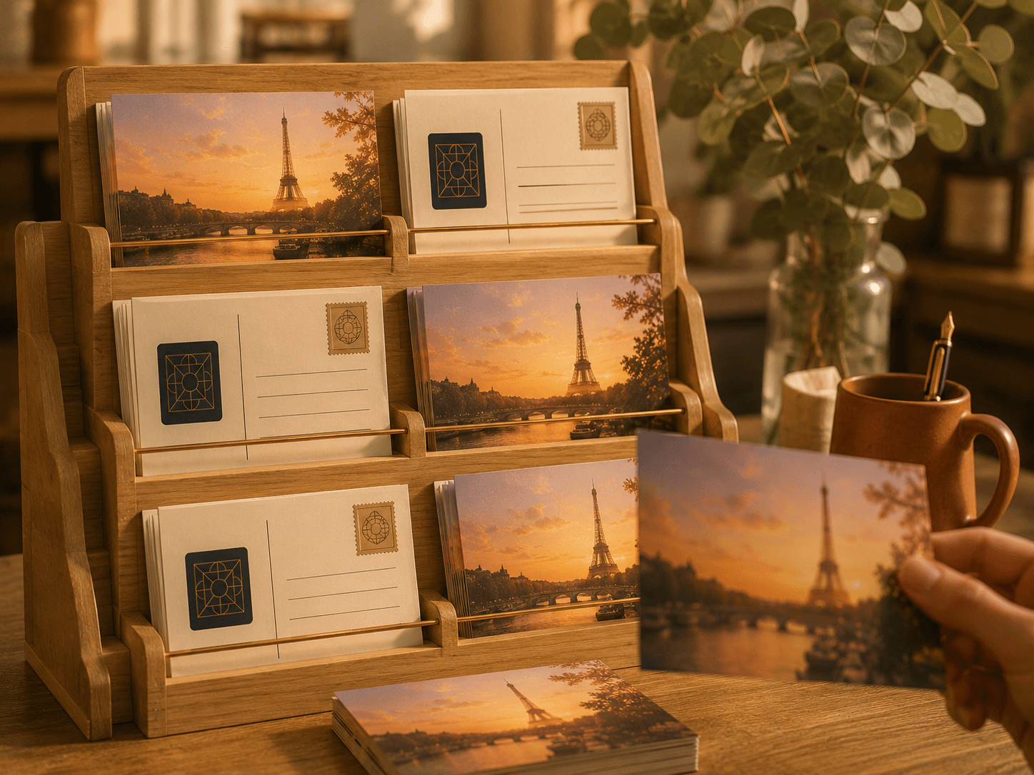 Cartes postales locales pour hôtel